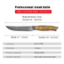 Damascus Steak Knife |  Stainless Steel Western Food Knife - Sharp & Durable - Minihomy