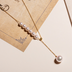 Gold Pearl Necklace Female  Character Natural Freshwater Beads