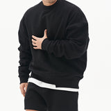 Large-size Youth All-match Drop-shoulder Pullover Top