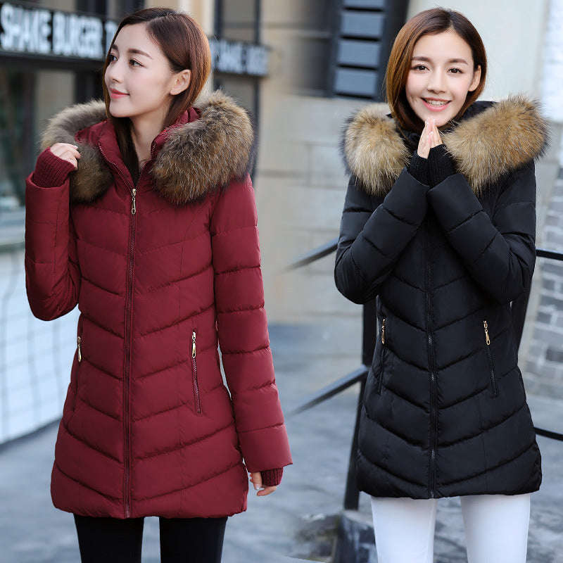 Women's Mid-length Thick Down Padded Jacket