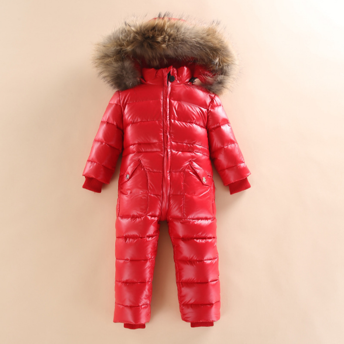 Children's Thick And Warm One-piece Down Jacket - Minihomy