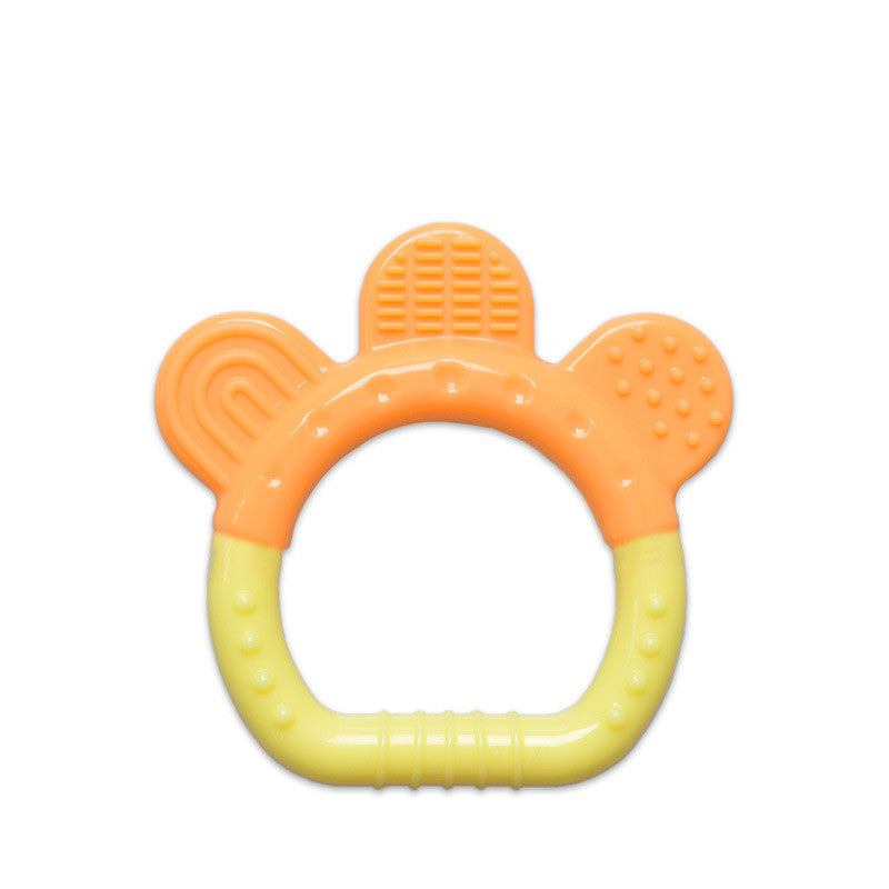 Toddlers Infants Baby Teething Toy Soft Silicone Fruit Teether Holder