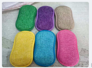 Double-Sided Kitchen Cleaning Magic Microfiber Sponge