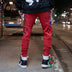 Men's high street hip hop print wearing rope harem feet pants - Minihomy