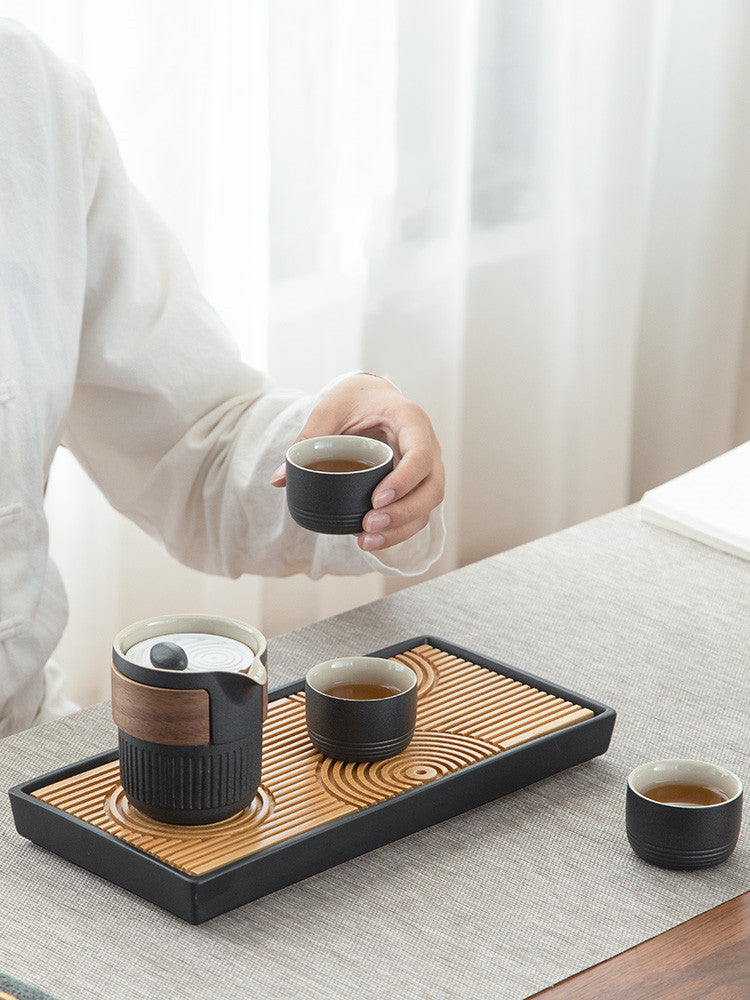 Japanese Water Storage Type Dry Tea Tray - Minihomy