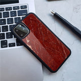 Glass Back Acrylic Back Tpu Soft Side Anti-Slip Pattern Phone Case