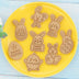 Easter Cookie Mold Cartoon Bunny Easter Egg Cookie Press - Minihomy