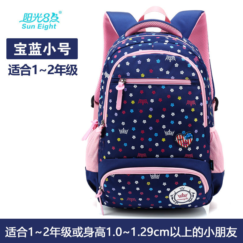 A primary schoolboy and children's schoolbag girl 2-6 grade  knapsack Korean shoulder Princess bag super light weight loss - Minihomy