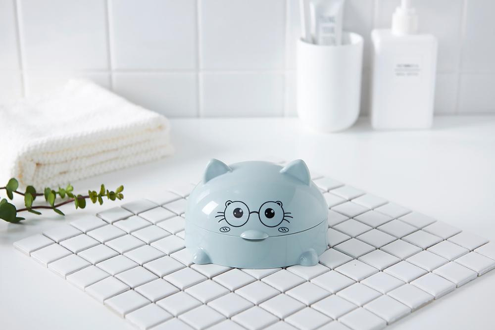 Household bathroom soap box with lid cartoon soap box