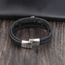 European and American woven leather bracelet