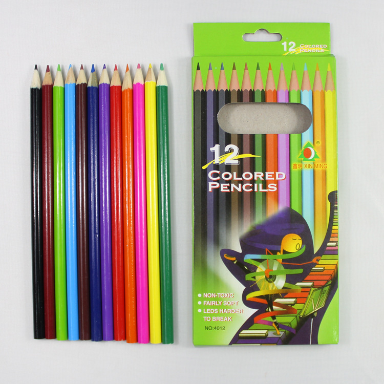 Children's 12-Color Wooden Colored Pencil