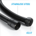 Black Stainless Steel Ordinary Soft Shower Hose