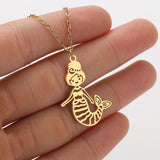 Ins Light Luxury Personality Cute Cartoon Animal Pendant Necklace - Minihomy