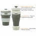 Coffee Mugs Travel Collapsible Silicone Cup Folding Water Cups BPA FREE Food Grade Drinking Ware Mug Tea Coffee Cups