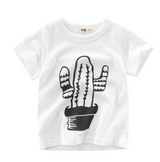 Children's Boys Cotton T-shirt Men's Treasure In Children's Short Sleeves