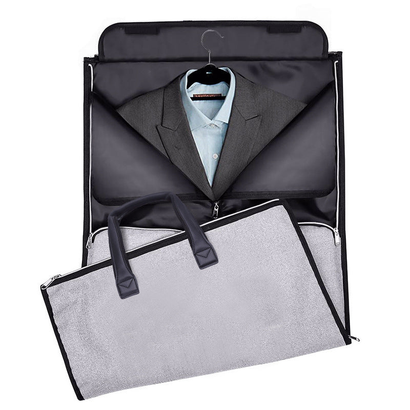Large capacity travel bag portable cylinder folding suit bag