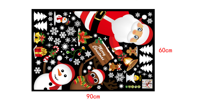 Christmas decorations store window stickers - Minihomy