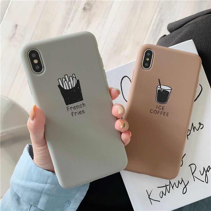 Soft Matte Phone Case Cute Lover Couple Case