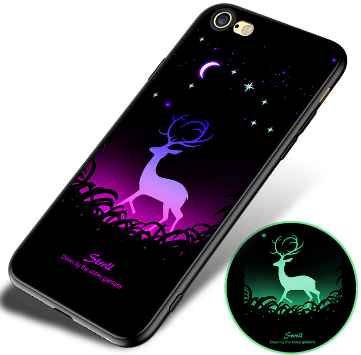 Mobile phone case all-inclusive 8plus luminous soft shell