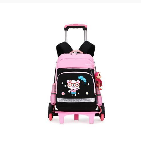 Korean Detachable Trolley  Bag For Elementary School Students - Minihomy