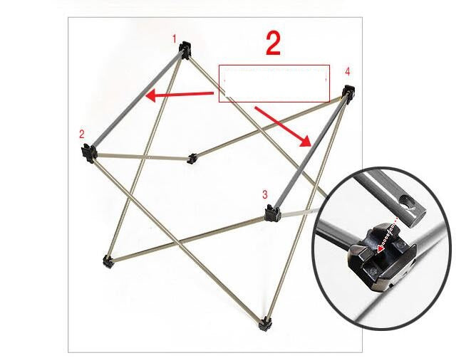 Outdoor camping small folding table aviation light aluminum alloy portable picnic table - Minihomy