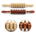 Temple Fair Stall Wooden White Red Belly Nine-wheel Massager Leg Roller