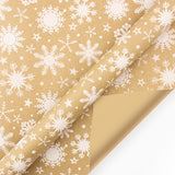 Kraft Paper Retro Christmas Tree Snowflake Gift Wrapping Paper