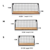 Japanese Style Wrought Iron Wall Hanging Basket