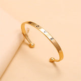 Alloy Opening Love Bracelet Women - Minihomy