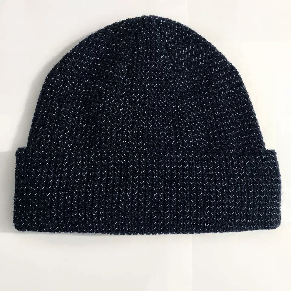 Autumn And Winter Hats Men And Women Trendy Reflective Knitted Hats