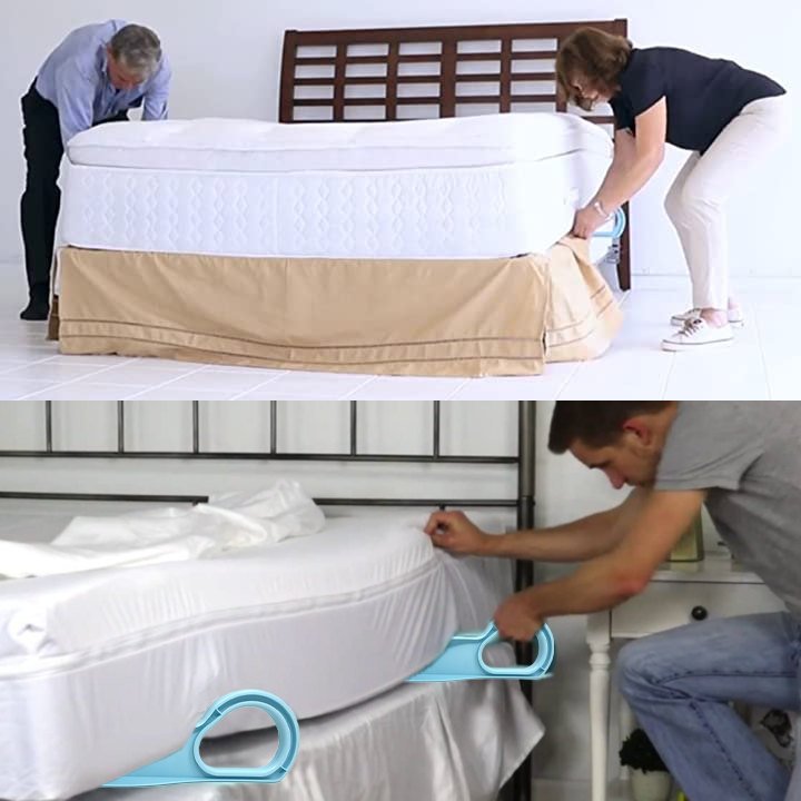 Ergonomic Mattress Wedge Elevator - Bed Making & Mattress Lifting Handy Tool Alleviate Back Pain