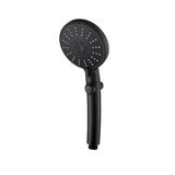 Five-speed Adjustment One-button Water-stop All-black Shower Head