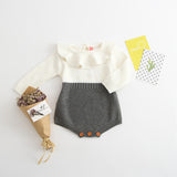 Girls' baby knitted wool jumpsuit romper