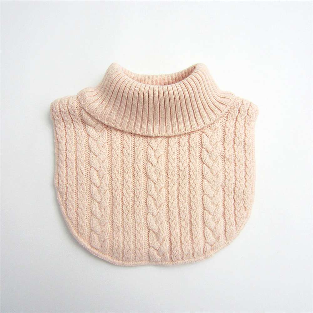 Children's Pullover Warm High-neck Knitted Scarf - Minihomy