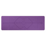 Yoga Mat with Position Line - Non-Slip Mat for Beginners