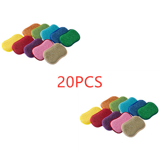 Double-Sided Kitchen Cleaning Magic Microfiber Sponge