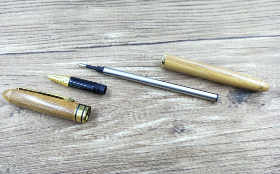 Bamboo Pen Bamboo Pen Pen Ball Pen Lettering Customer Gift Hard Pen Neutral Bamboo Pen - Minihomy