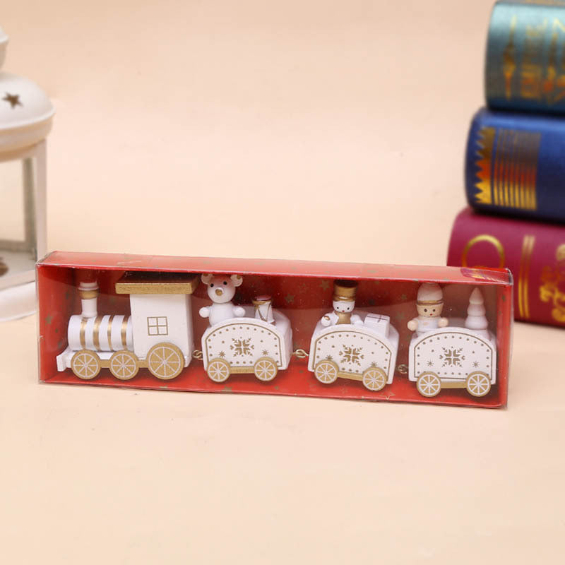 Christmas Ornament Wooden Train - Minihomy