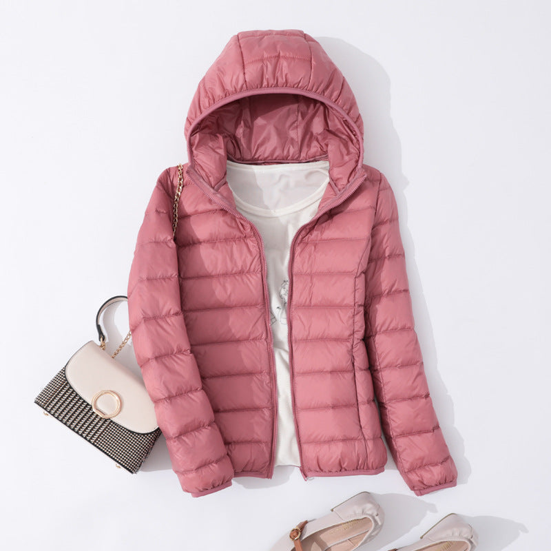 Slim Portable Short And Thin Down Jacket Women