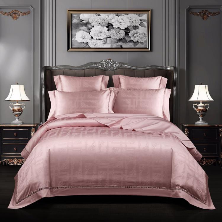 European Jacquard Four Piece Satin Bedding - Minihomy