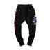 Men's high street hip hop print wearing rope harem feet pants - Minihomy