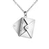 MloveAcc Genuine 925 Sterling Silver Envelope Pendant Necklace