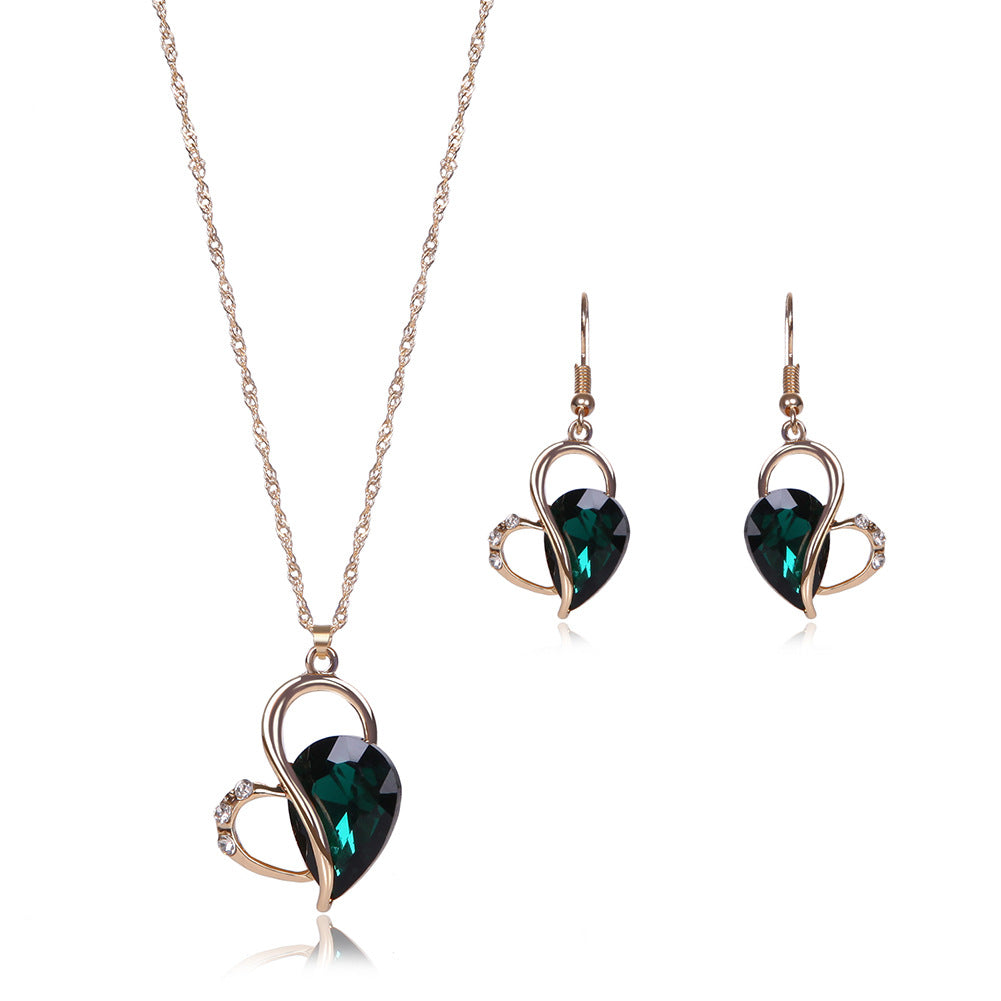 Two-piece Set Of Jewelry Necklace and Earring