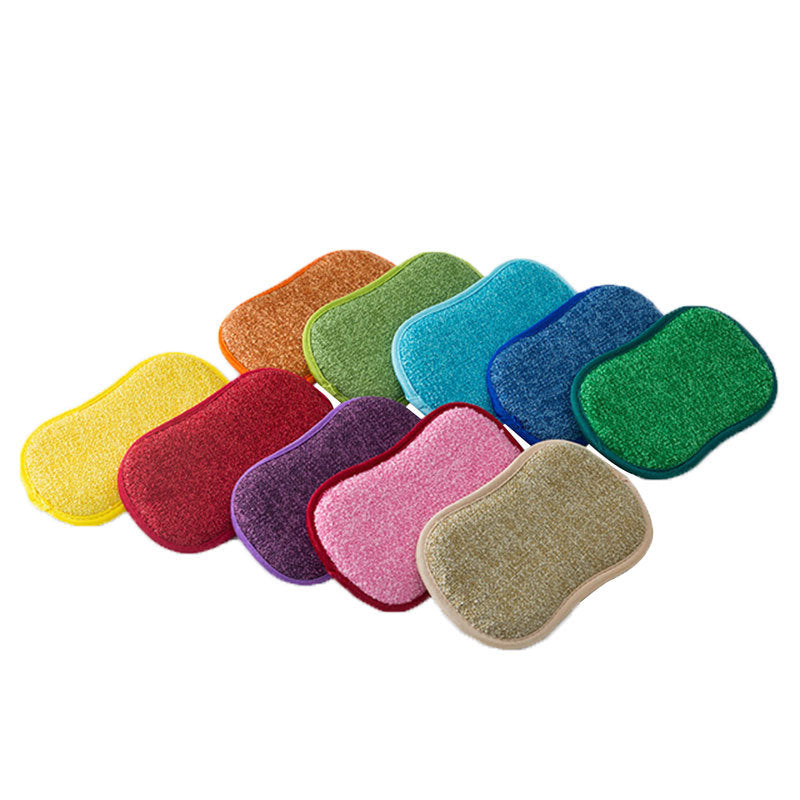 Double-Sided Kitchen Cleaning Magic Microfiber Sponge