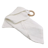 Baby Saliva towel with Wooden Teether