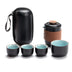 Portable Travel Tea Set With One Pot And Four Cups