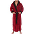 Men BathRobe Flannel Hooded Thick Casual Winter - Minihomy