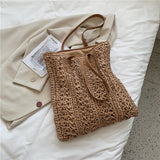 Forest Woven Large Capacity Tote Bag