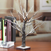 24LED Black Branch Imitation Snow Tree 3AA Battery Box Tree Lamp 45cm/17.71 Inch - Minihomy