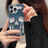 Plating 3D Skull Phone Case For IPhone